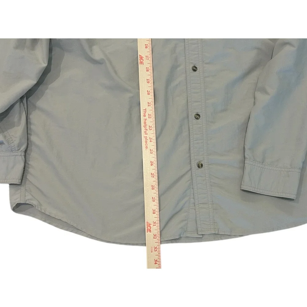 LL Bean Men's Tan‎ Long Sleeve Button Up Outdoor Fishing Shirt XXL REG